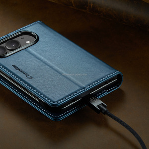 Étui portefeuille en cuir PU CaseMe pour iPhone Duo, coque de protection antichoc avec fentes pour cartes et béquille, OEM ODM - Product Image 6