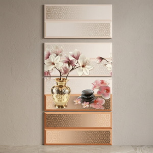 Azulejos de pared de cerámica de 12x24 más demandados, azulejos esmaltados interiores con patrón de flores de baño de 300x600mm brillantes digitales de 30x60cm - Product Image 6