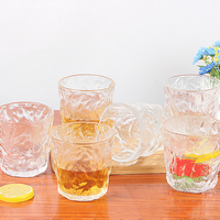 Tasse à eau en verre Cadeau promotionnel Ensemble de tasses transparentes 6 pièces 310ML Tasse à thé simple en verre océan vintage