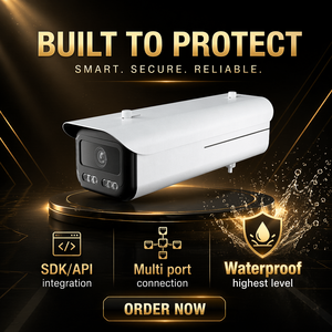 <span class=keywords><strong>กล้อง</strong></span>วงจรปิดรักษาความปลอดภัย HD 4MP สำหรับภายนอกอาคาร พร้อมระบบมองเห็นในเวลากลางคืน ตรวจจับประเภทยานพาหนะ จดจำป้ายทะเบียนรถยนต์ ความเร็วสูง รองรับระบบ LPR และ ANPR - Product Image 4