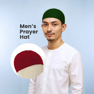 Kopiah multicolore respirant au design original, avec couvre-chef de prière quotidien pour homme et bonnet musulman tricoté ethnique, pour une utilisation en intérieur et en extérieur. - Product Image 1
