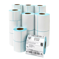 Label Thermal Perekat Langsung, Label Thermal Custom, Label Thermal Tahan Air, Gulungan Kertas Label Thermal untuk Printer