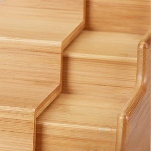 Factory Direct Customized Spice Jars Storage RacK <b>Shelf</b> Extendable Bamboo Four-layers Spice Rack - Product Image 4