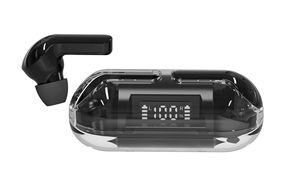 Waterproof Headset Stereo Sound Bass Headset Digital Battery Power Display F20 Wireless Earphone <strong>Clear</strong> Shell Transparent <strong>Case</strong> - Product Image 6