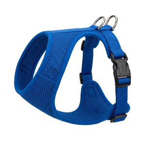 Harnais pour chien en maille réfléchissante, respirant, anti-traction, à enfiler, laisse pour chiot, réglable, maille douce réfléchissante pour chiens de petite et moyenne taille - Product Image 5