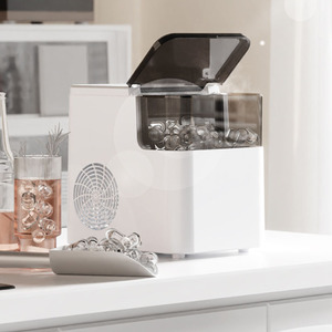 Mini máquina automática para hacer hielo portátil para el hogar Máquina para hacer hielo de alta calidad para uso doméstico Máquina para hacer hielo inteligente fácil de limpiar - Product Image 4