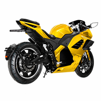 Custom Color High Speed Electric Motorcycle 5000W Powerful Motor 72V Lithium Battery E Motorbike for Adult Racing