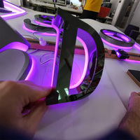 Letras de Canal LED Acrílicas Mini Personalizadas, Impermeables, Letrero con Logotipo Iluminado en 3D, Señalización para Tiendas, Publicidad Interior y Exterior