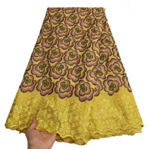 <span class=keywords><strong>NIAI</strong></span> Suisse Voile Dentelle en Suisse Nigérian Africain Dentelle Tissu 2024 Haute Qualité Dentelle Tissu Dentelle Coton pour Femmes LY4182 - Product Image 6