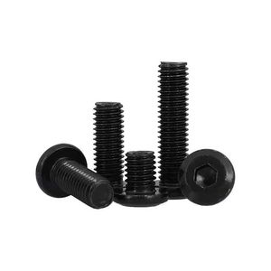 Black Carbon Steel Chamfered Hex Socket Screws M5 M6 M8 For Wood Furniture Construction Industry Grade A Class 8.8 GBT - Product Image 2
