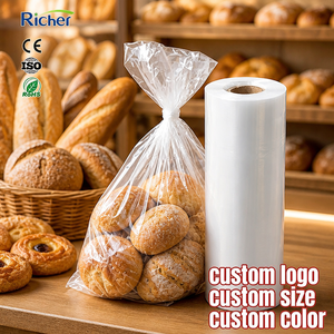 Food Grade HDPE Bread <b>Bag</b> Roll Clear Perforated Thick Tear Off Bakery <b>Bags</b> on Roll for Sandwich Rolls Buns - Product Image 1