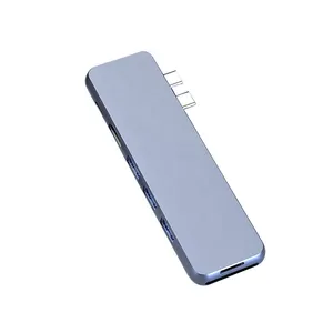 8 1 USB C HUB Dual Display USB Type C HUB ชิปเซ็ต176 PS ขยาย DUAL 4K HD Display สนับสนุน MST สำหรับ <span class=keywords><strong>Mac</strong></span> <span class=keywords><strong>OS</strong></span> USB 3.0 Stock - Product Image 1