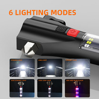 Lampe de poche de camping en alliage d'aluminium LED rechargeable étanche 10W personnalisée de haute qualité