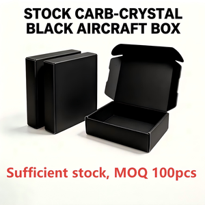 Caja de Embalaje Plegable Resistente para Envíos, Ideal para Electrónica de Consumo, Color Negro Premium, Venta al Por Mayor - Product Image 1