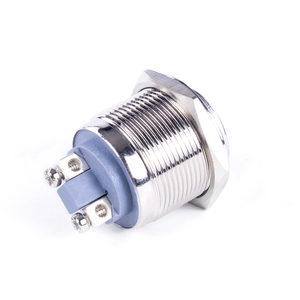 Interrupteur à <span class=keywords><strong>bouton</strong></span>-poussoir métallique HUSA, best-seller, 22 mm, sans éclairage, marche/arrêt, IP65, normal ouvert, momentané - Product Image 4