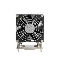 Solution de conception de dissipateur thermique d'ordinateur Xinhao aileron en aluminium 5 caloducs en cuivre avec ventilateur pour radiateur CPU de serveur de prise carrée LGA1700