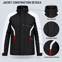 Combinaison de pluie imperméable pour moto avec veste et pantalon bicolores pour la conduite et les trajets quotidiens, équipement de pluie OEM personnalisé pour adultes