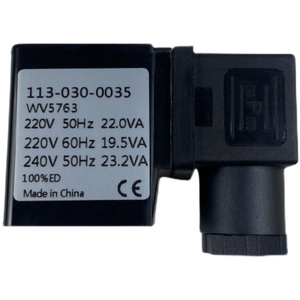 Bobina de Válvula Solenoide 113-030-0035 220V AC 22.0VA Completamente de Cobre Hecha en China - Product Image 1