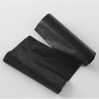 Rollo de Bolsas de Basura Negras de HDPE Personalizables Starseal, Bolsas de Basura Desechables Resistentes de 30*40 Pulgadas con Asa Flexiloop y Cordón de PP, Plástico ISO