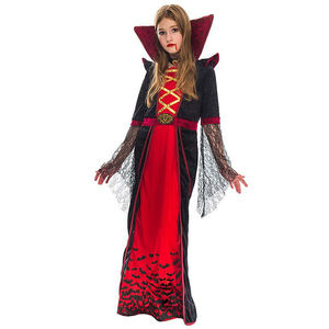 Halloween Gothic Vampiress Role Play Dress Royal Queen Clothing Kids Girls Vampire Costumes