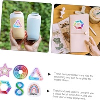 Bestseller : Bande adhésive sensorielle texturée anti-stress, formes géométriques imprimées quatre couleurs