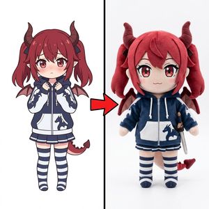 Calze a righe personalizzate in peluche a tema Diavolo <span class=keywords><strong>Elfo</strong></span> Anime, gonna a pieghe, OEM, personalizzabili con grafica manga disegnata a mano per clienti - Product Image 1