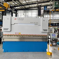 Presse plieuse CNC certifiée CE 100t 3000mm 3 axes 1 axe pour acier inoxydable, machine hydraulique de pliage