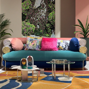 เฟอร์นิเจอร์ผ้าหรูหราทันสมัยสไตล์โมเดิร์นแบบ Tufted สำหรับห้องนั่งเล่น ห้องครัว ห้องโถง วิลล่า หรืออพาร์ตเมนต์ ห้องนั่งเล่นสุดหรู - Product Image 6