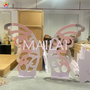 Fondo de mariposa rosa, soporte de alas de boda, Fondo de ducha de bebé - Product Image 5