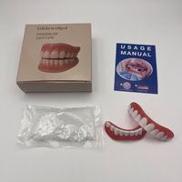 Kit d'amélioration des prothèses dentaires pour les fêtes, pour l'embellissement des dents, la simulation du sourire et les prothèses supérieures et inférieures.