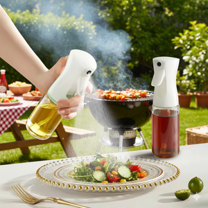 Spray e Dispensador de Azeite de 150Ml 200Ml 300Ml 500Ml Garrafa de Vidro Ecológica Reutilizável para Cozinhar Salada Fritar Churrasco - Product Image 2