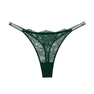 Culottes string sexy en dentelle pour femmes, taille basse, respirantes, avec logo personnalisé et broderie – Vente en gros - Product Image 4