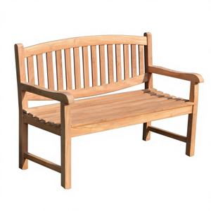 Banco de Madera de Teca Sólida de 150 CM, Muebles de Comedor para Exteriores, Ecológico, Duradero, Resistente al Agua, para Hoteles, Parques, Gimnasios, Centros Comerciales - Product Image 1