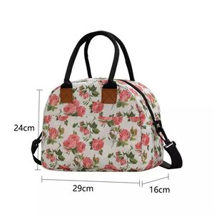 Sac à déjeuner de grande capacité à motif personnalisé, tissu Oxford, doublure imperméable et douce, sac isotherme, sac isotherme pour pique-nique - Product Image 4