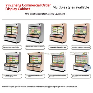 Equipo de Refrigeración de Doble Temperatura para Restaurantes Comerciales YINZHENG, Refrigerador Exhibidor de Frutas y <span class=keywords><strong>Verduras</strong></span> con Estantes - Product Image 5