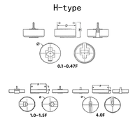 Supercondensador eléctrico de doble capa tipo moneda de 5.5V 0.1F, 9.5x8.6x10mm, tipo pin, para medidor inteligente, retención de energía RTC y suministro de energía de gran volumen