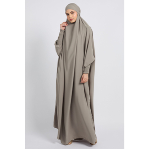 LEDUO Customized Elegant Vintage Cuff <b>Concealed</b> Zipper Side Pocket Modest Islamic Women Prayer Wear - Product Image 1