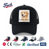 Topi Trucker Jaring 6 Panel Custom Logo Grosir, Topi Trucker Polos dengan Patch Snapback, Bernapas, Unisex, Musim Panas, Outdoor