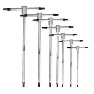 TTAKE UM006077000KT07 Juego de llaves con mango en T de tres cabezas - Tres cabezas hexagonales - Eje de operación fijo - Acero especial - Product Image 1
