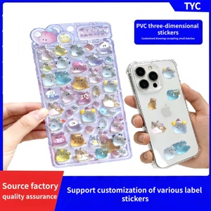 สติกเกอร์การ์ตูน 3 มิติ PVC รูปทรงแปลกตา ติดแน่น ปรับแต่งได้ สำหรับตกแต่งเคสโทรศัพท์ - Product Image 1