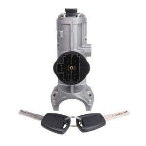 Interruptor de Encendido con Cerradura Cilíndrica y 2 Llaves, Gris Claro, Zincado, Uso General - Product Image 3