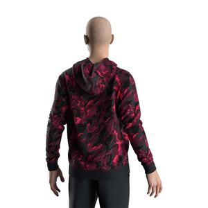 Sudadera con Capucha para Pesca Angler Expedition, Cálida, Resistente y Cortavientos, Diseño de Camuflaje ROJO - Product Image 6