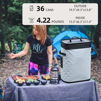 Sac à dos isotherme imperméable pour pique-nique en plein air, avec isolation thermique pour aliments glacés, pêche, camping