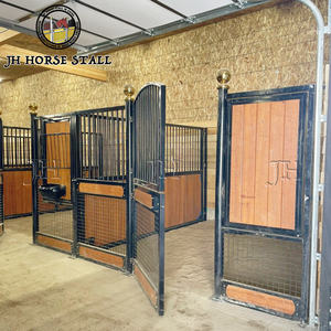 Venta caliente en Bélgica Metal Acero Galvanizado Permanente <span class=keywords><strong>Victoria</strong></span> Horse Stables Box Stall Kit con techo - Product Image 1