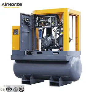 Can Be Deliver Within 7 Days 10hp Air-compressor Pump 7.5kw 8bar 4-in-1 Screw Air Compressor With 300L Tank For Painting Cars