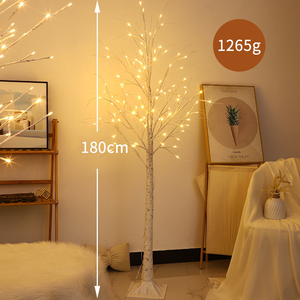 60-180cm thắp sáng cây Bạch Dương với đèn LED cây nhân tạo cho gia đình, phòng ngủ văn phòng phòng phòng khách trang trí đám cưới - Product Image 5