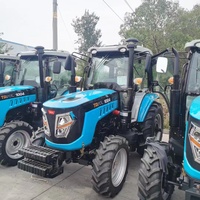 Tractor Agrícola Tavol TB 100HP 4x4 con Rodamientos de Motor y Implementos Completos - Tractor de Ruedas 4WD para Agricultura con Cargador Frontal/Retroexcavadora de Alta Potencia