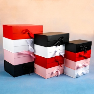 Custom logo Printed Paper Rigid Cardboard Clothing Shoe Packaging Ribbon <b>Magnetic</b> Closure Folding Foldable <b>Gift</b> <b>Boxes</b> - Product Image 6