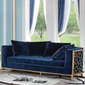 Gran oferta, fábrica china, acero inoxidable, Modular, elegante, oficina, cojín moderno, sillones, sofá de lujo de terciopelo - Product Image 2
