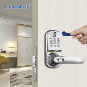 Locstar nhà thông minh mật khẩu khóa cửa Thiết kế nhỏ với TM thẻ Bàn phím mã thay thế tốt cho núm khóa cho gỗ & thép cửa - Product Image 6